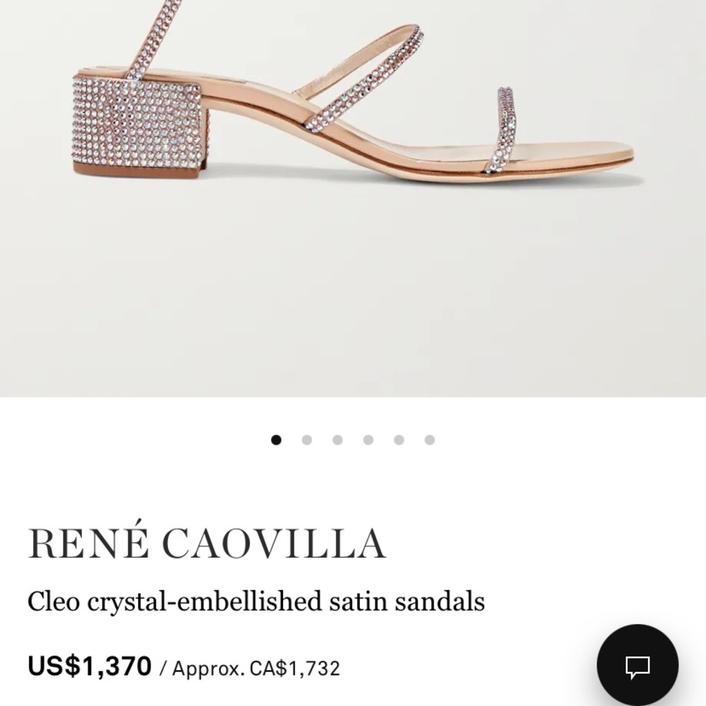 Rene Caovilla crystal embellished satin sandals
